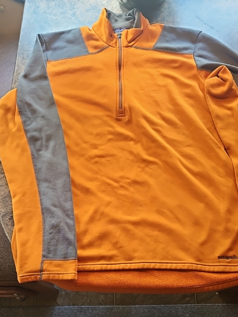Orange And Grey Patagonia Pullover